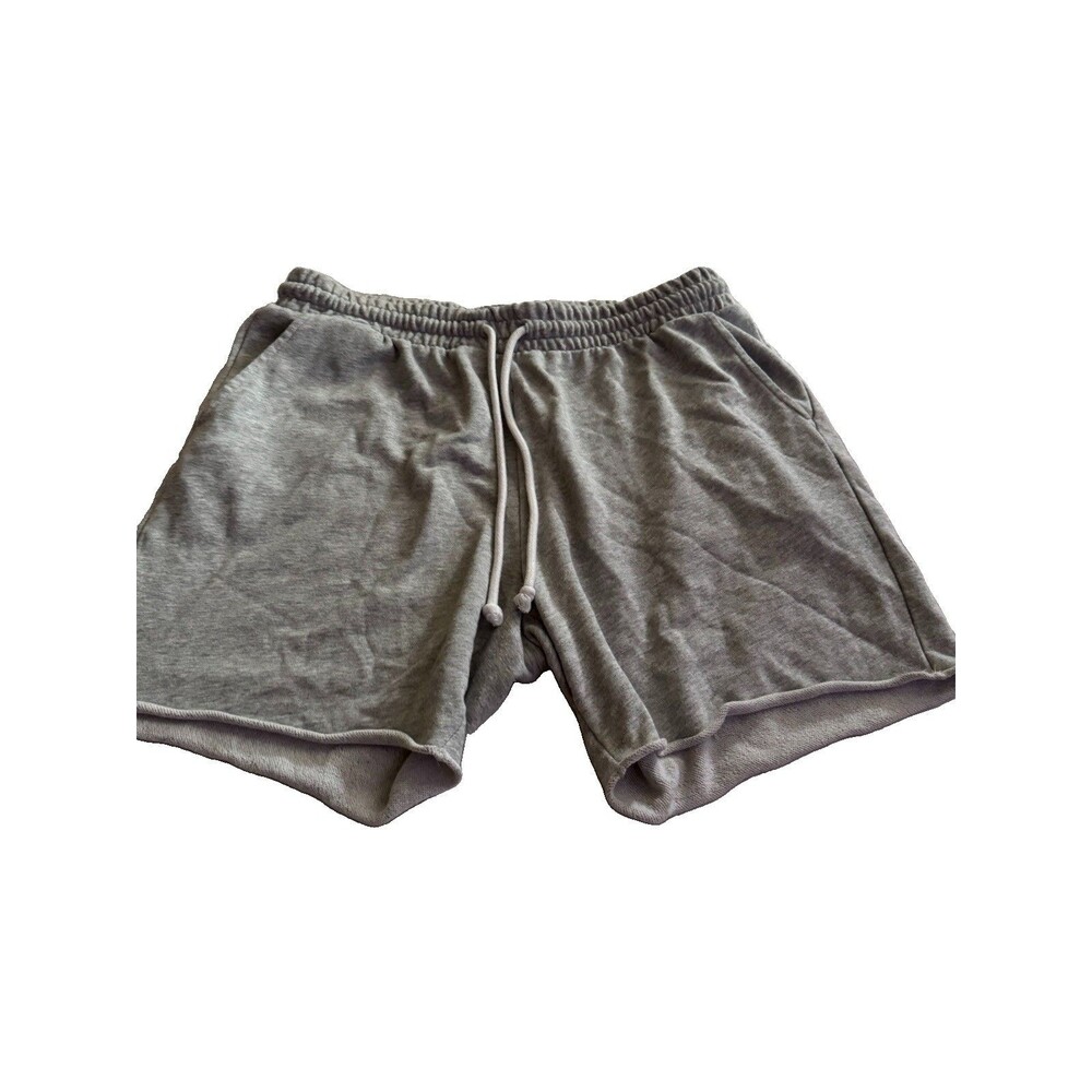 H&M Men’s Light Gray Shorts Drawstring Pockets Regular Fit Size Extra Large